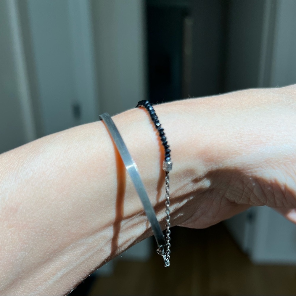 Silver Cuff Bangle - Picture 3 of 3